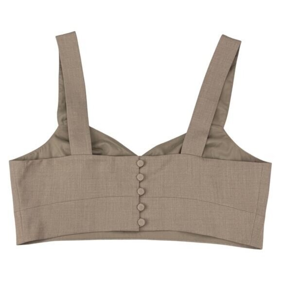 Madewell Taupe Bralette Top Women's Size 12 Taupe - Picture 4 of 5